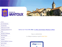 Tablet Screenshot of mairie-vantoux.fr